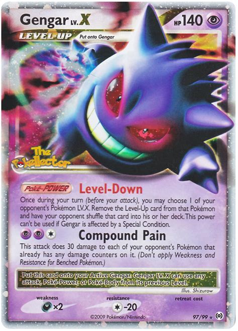 pokemon ex lv x cards|gengar Lv x 97 price.